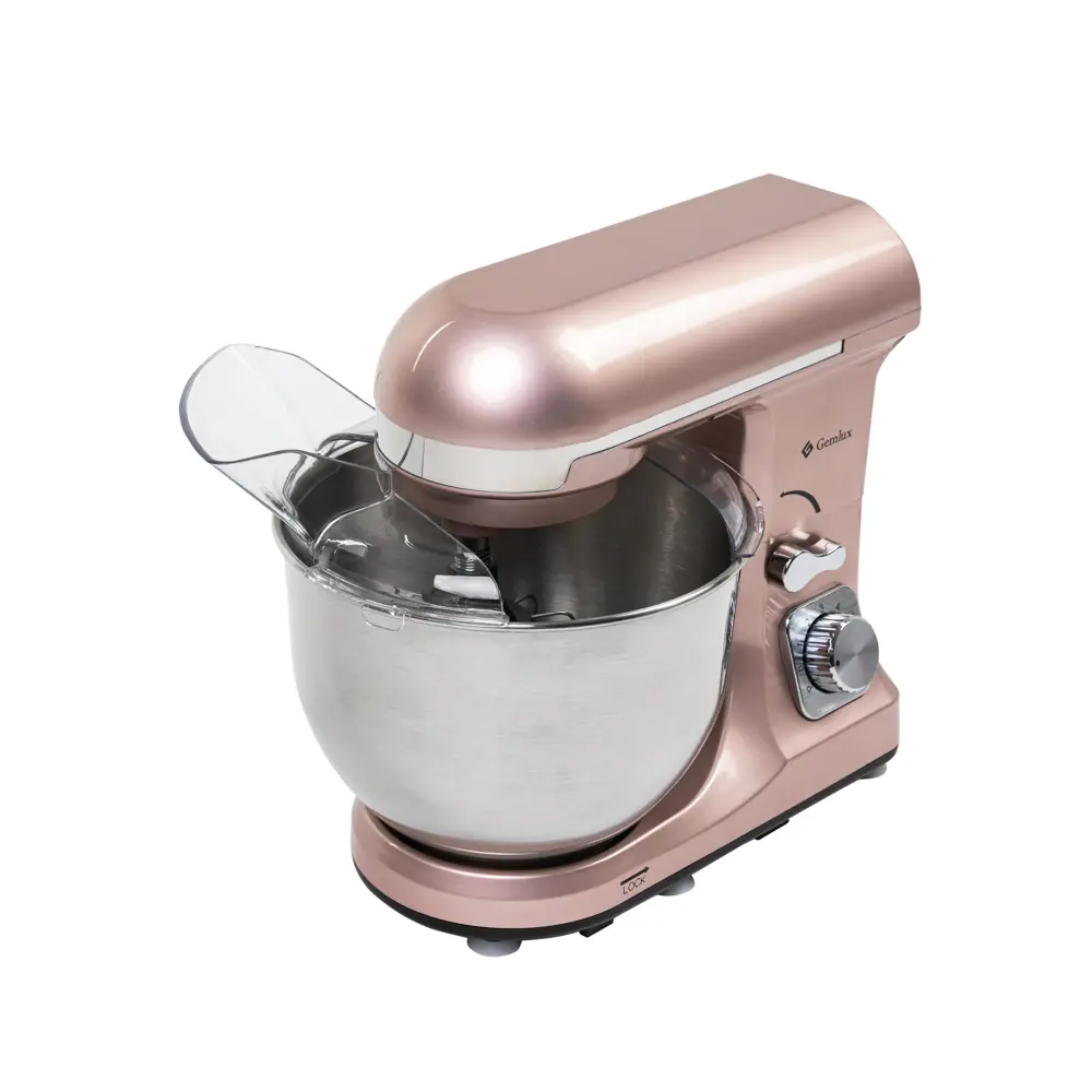 Фото 3 Миксер планетарный Gemlux GL-SM5.5DR 1000 Вт цвет розовый Фото 3 Миксер планетарный Gemlux GL-SM5.5DR 1000 Вт цвет розовый