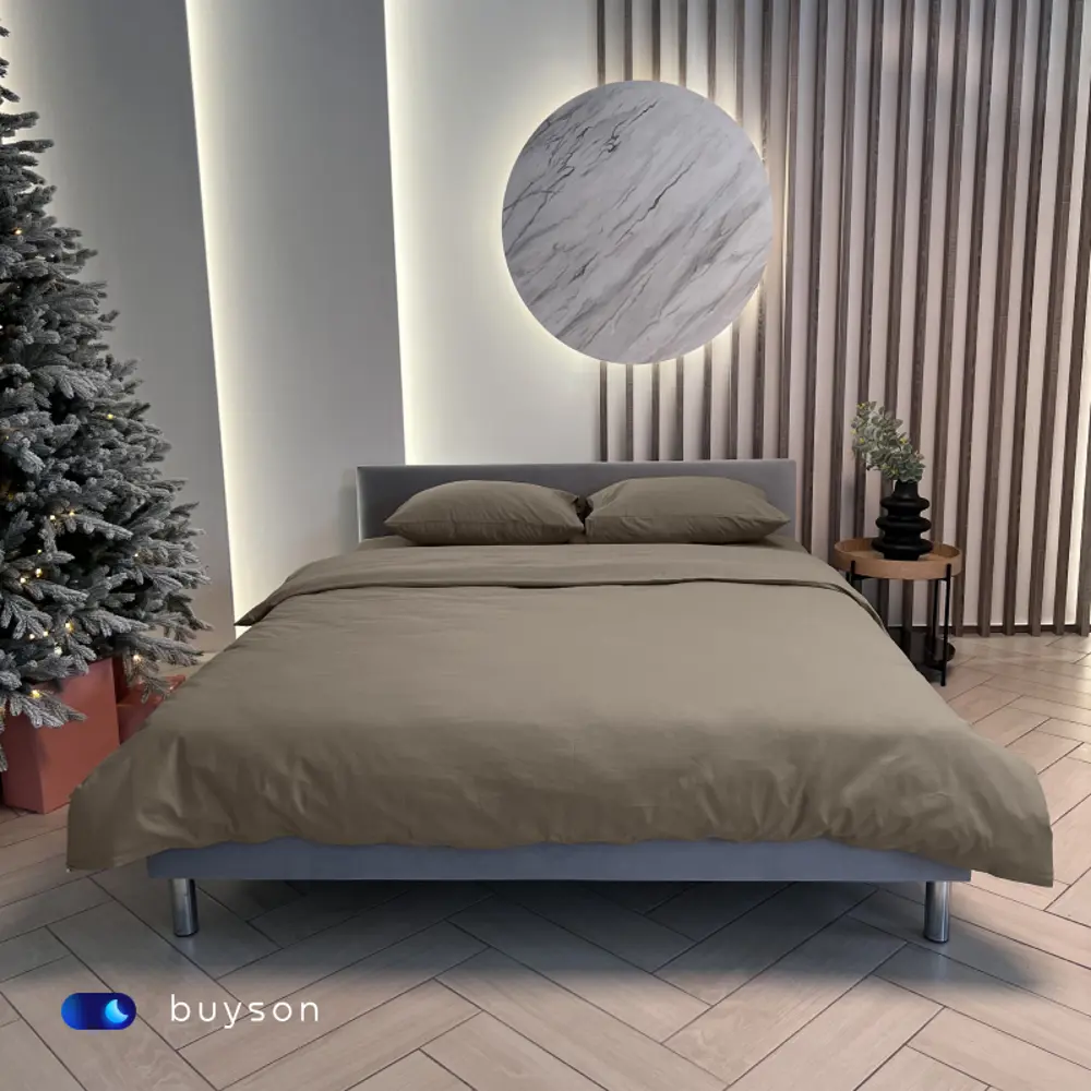 Фото 12 Пододеяльник buyson BuyRelax 200x220 см хлопок цвет бежевый Фото 12 Пододеяльник buyson BuyRelax 200x220 см хлопок цвет бежевый