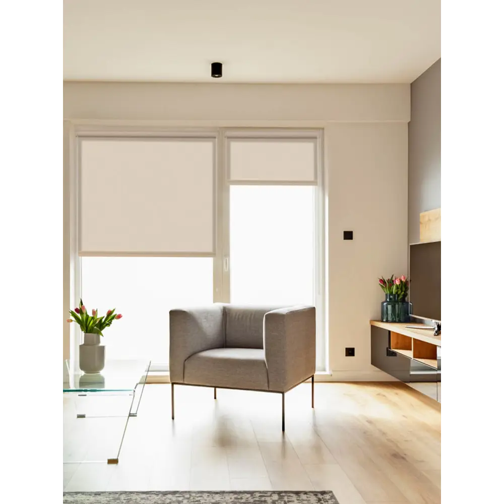 Фото 2 Рулонная штора Decofest Апилера 35x160 см цвет кремовый бисквит Мини