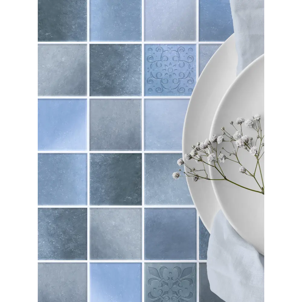 Фото 7 Наклейка-кухонный фартук Dekorio 22001051, 20x20 см, 1 шт