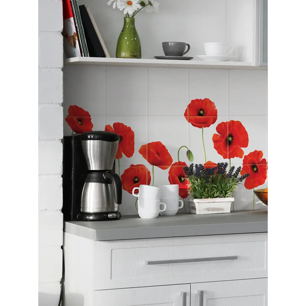 Фото 4 Наклейка-кухонный фартук Dekorio 22001183, 20x20 см, 1 шт