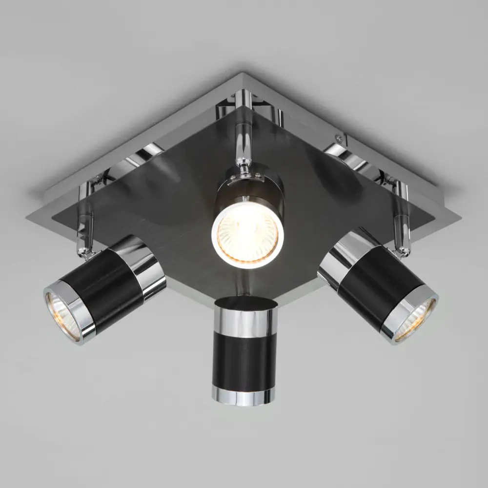 Фото Светильник потолочный EUROSVET 20058/4 Prime a058138 4 лампы 13 м² цвет черный Фото Светильник потолочный EUROSVET 20058/4 Prime a058138 4 лампы 13 м² цвет черный