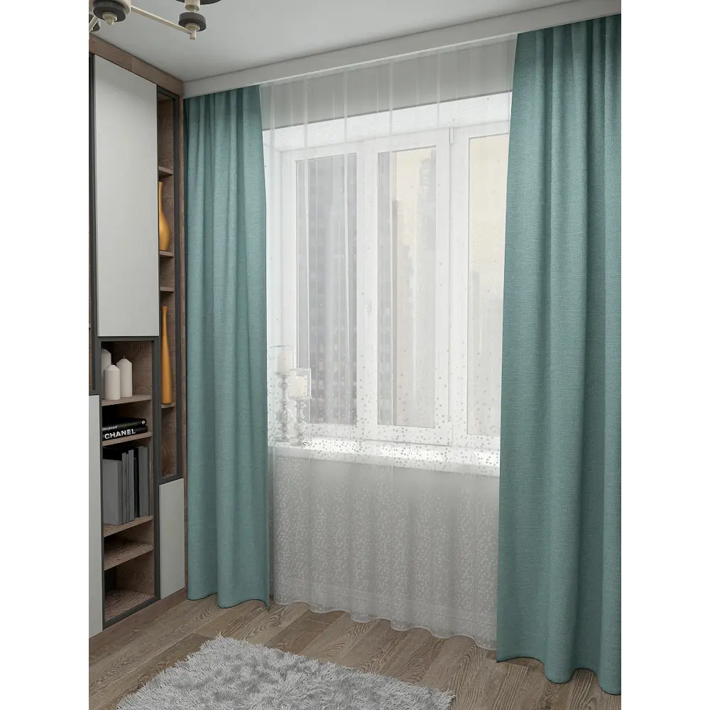 Фото Тюль Inva "Конфетти" 250х600 белый