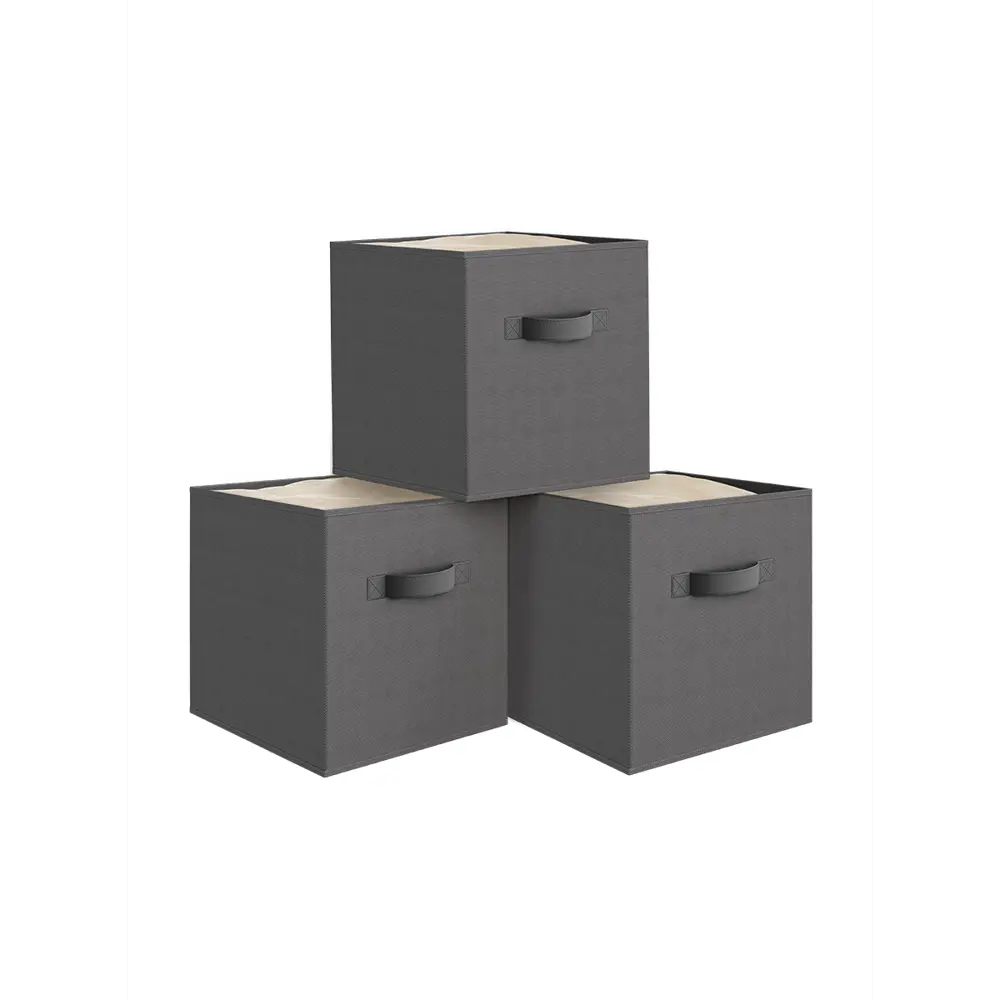 Фото 2 Набор коробов стеллажных 3 шт Valiant B1-BOX-3K 28x28x28 см нетканый Фото 2 Набор коробов стеллажных 3 шт Valiant B1-BOX-3K 28x28x28 см нетканый
