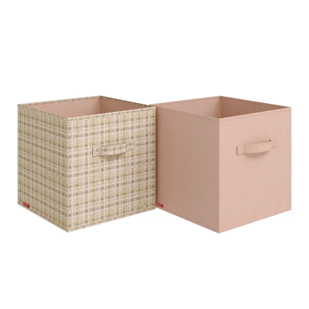 Фото Набор коробов стеллажных 2 шт Valiant LB-BOX-SK 31x31x31 см нетканый