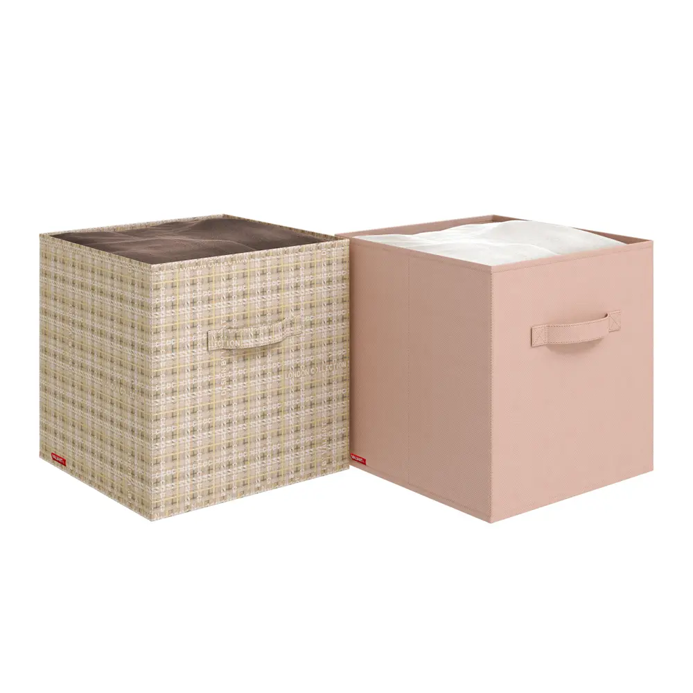 Фото 2 Набор коробов стеллажных 2 шт Valiant LB-BOX-SK 31x31x31 см нетканый