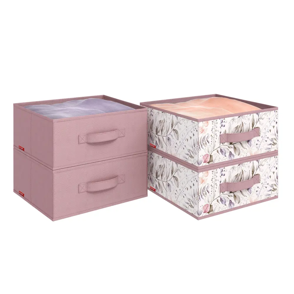 Фото 2 Набор коробов 4 шт Valiant BL-BOX-2S2F 31x31x15 см нетканое волокно