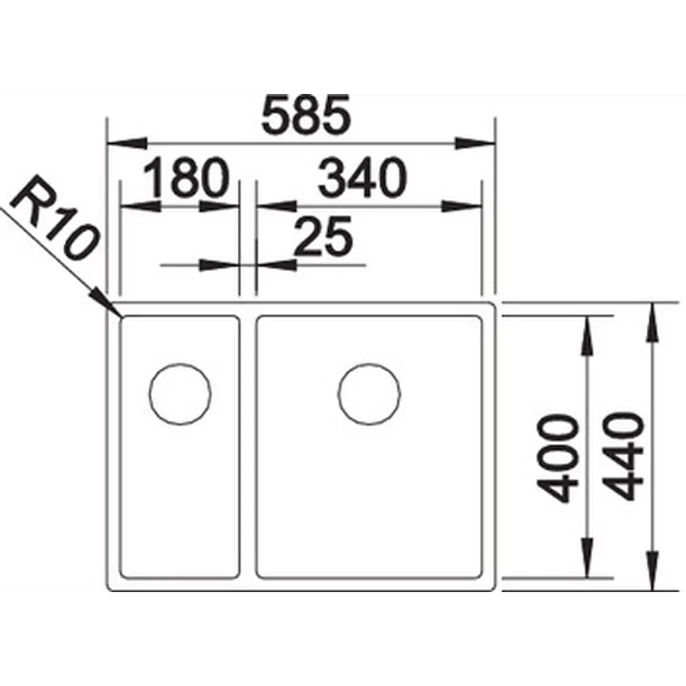 Фото 6 Мойка под столешницу Blanco Claron 340/180-U 59x44x19 см нержавеющая сталь цвет сталь Фото 6 Мойка под столешницу Blanco Claron 340/180-U 59x44x19 см нержавеющая сталь цвет сталь