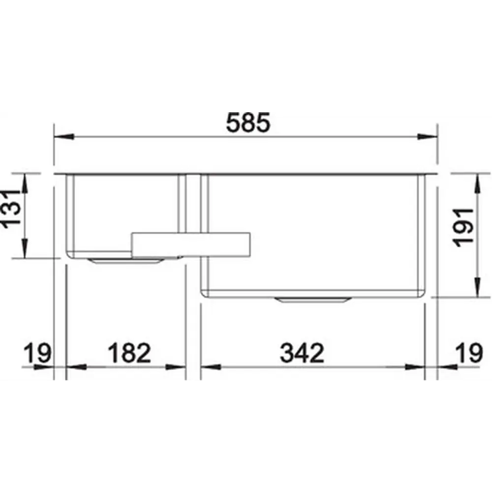 Фото 5 Мойка под столешницу Blanco Claron 340/180-U 59x44x19 см нержавеющая сталь цвет сталь Фото 5 Мойка под столешницу Blanco Claron 340/180-U 59x44x19 см нержавеющая сталь цвет сталь
