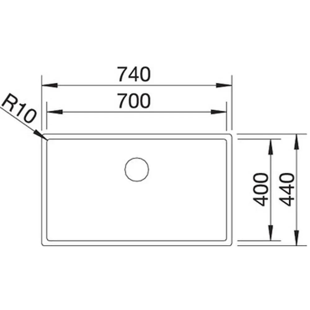 Фото 7 Мойка под столешницу Blanco Claron 700-U 74x44x19 см нержавеющая сталь цвет сталь Фото 7 Мойка под столешницу Blanco Claron 700-U 74x44x19 см нержавеющая сталь цвет сталь