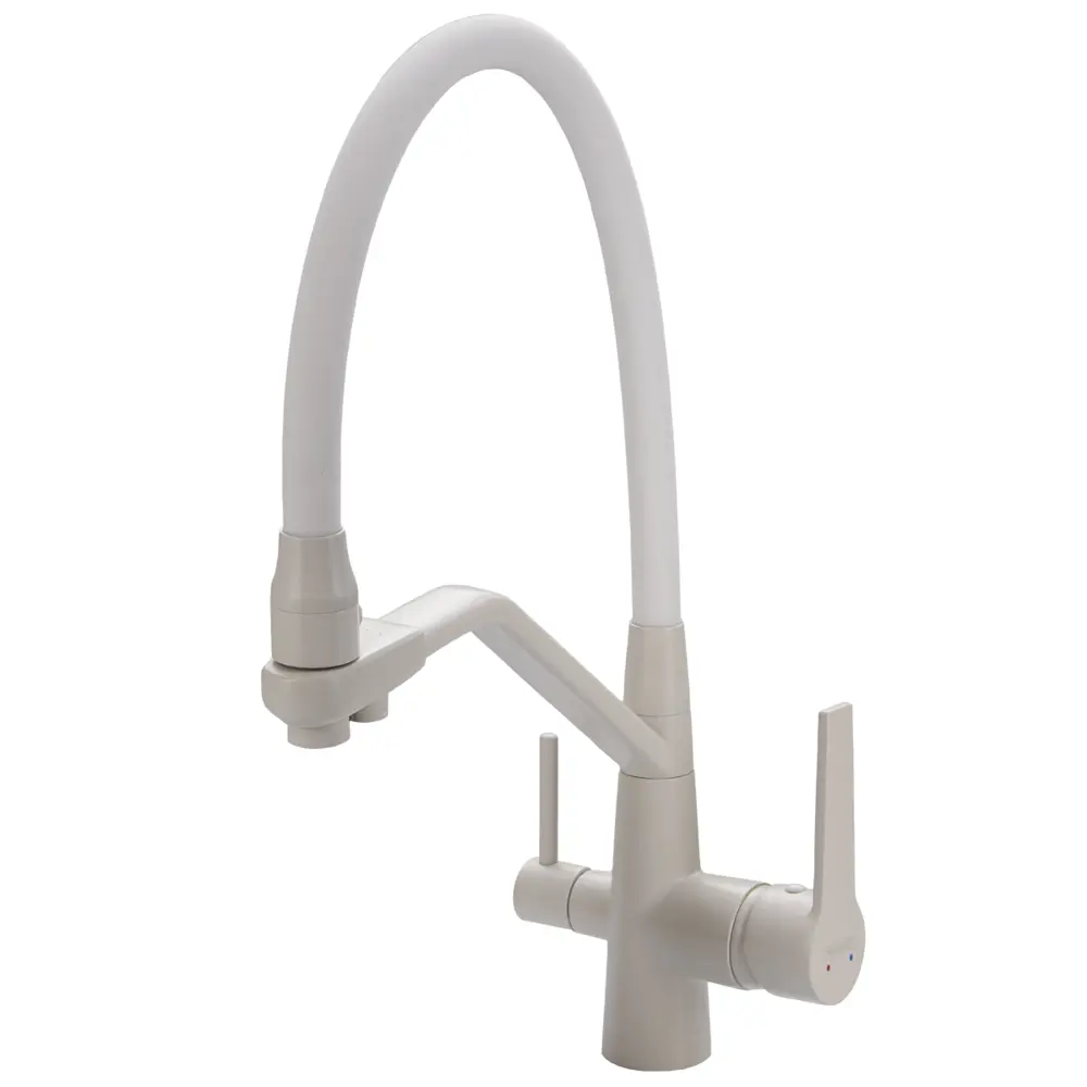 Фото Однорычажный смеситель Maxonor Mn4460-8 излив 21.8 см цвет белый