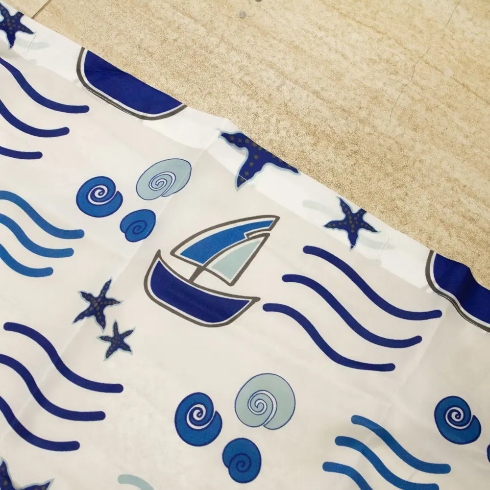 Фото 2 Шторка для ванной комнаты Lotti LT19076 180х180см цвет синий