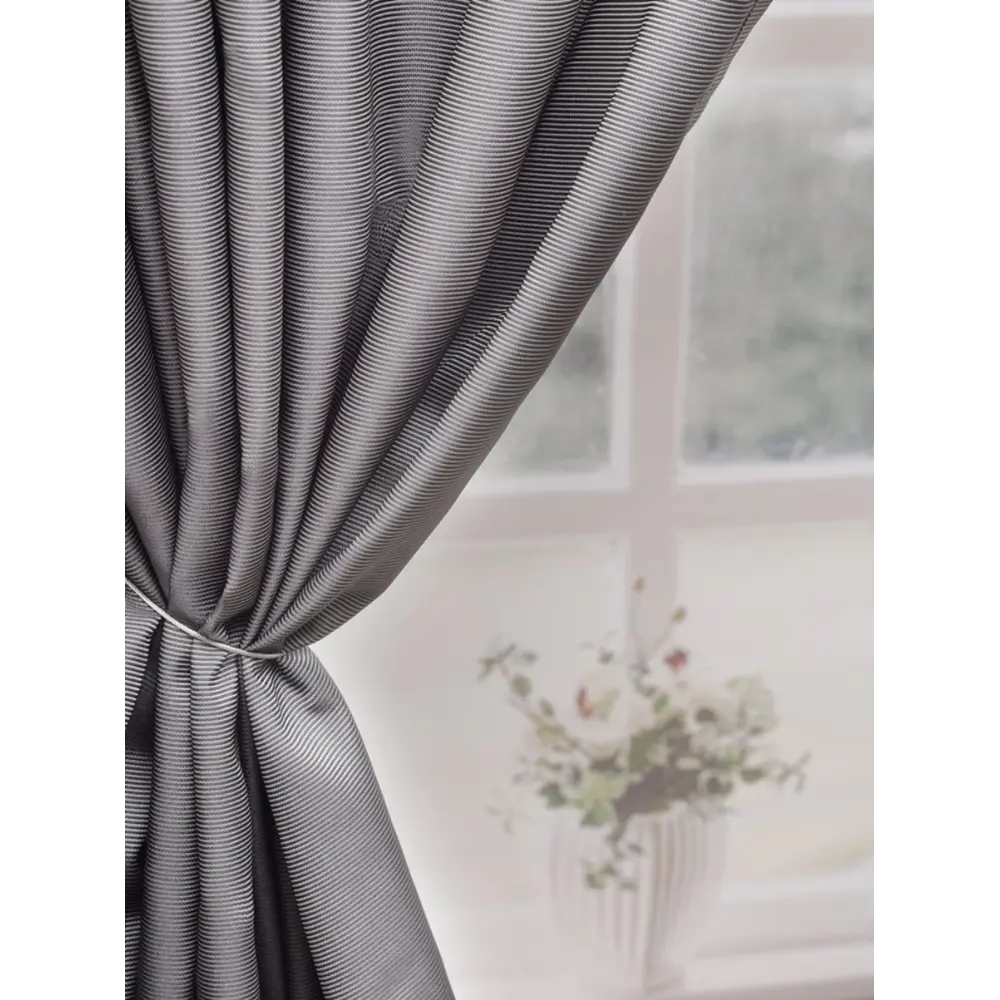 Фото Штора Милан YML891 на шторной ленте 260x150 см, цвет серый
