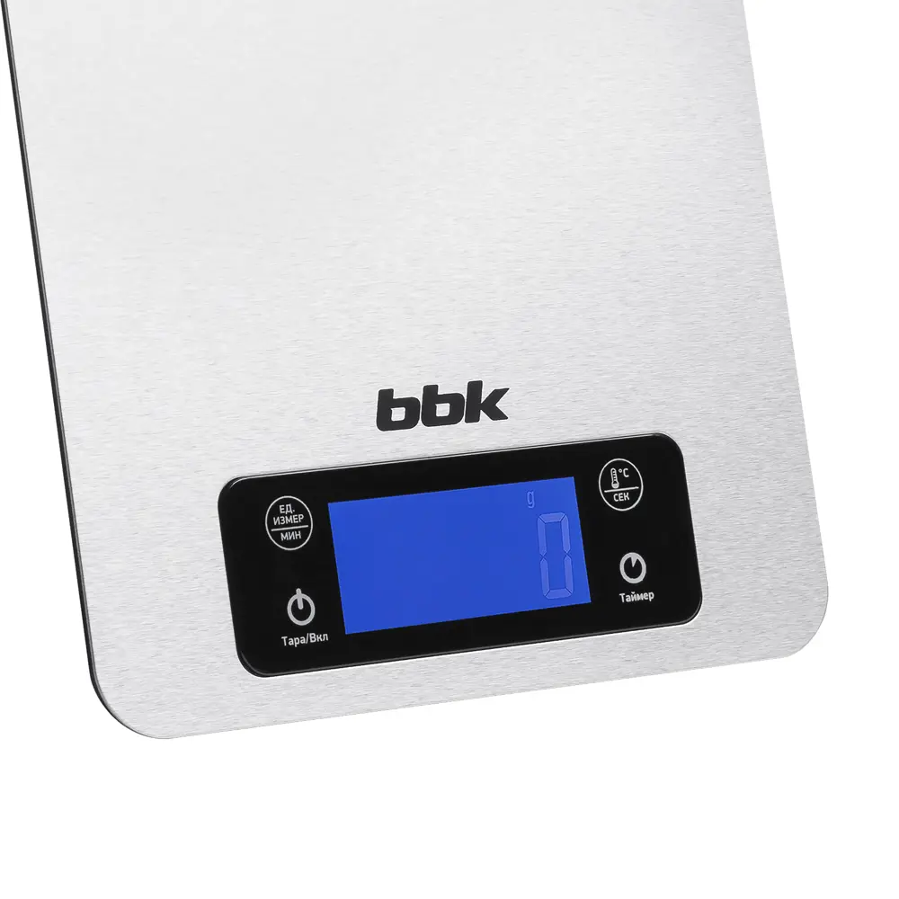 Фото 4 Электронные весы Bbk KS150M(M) нагрузка до 5 кг цвет металлик Фото 4 Электронные весы Bbk KS150M(M) нагрузка до 5 кг цвет металлик