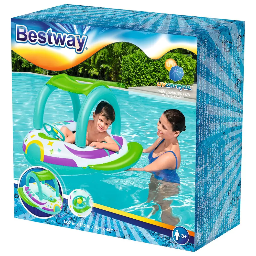 Фото 8 Лодочка надувная Bestway 34149 Space Splash Baby Boat 107x112 см Фото 8 Лодочка надувная Bestway 34149 Space Splash Baby Boat 107x112 см
