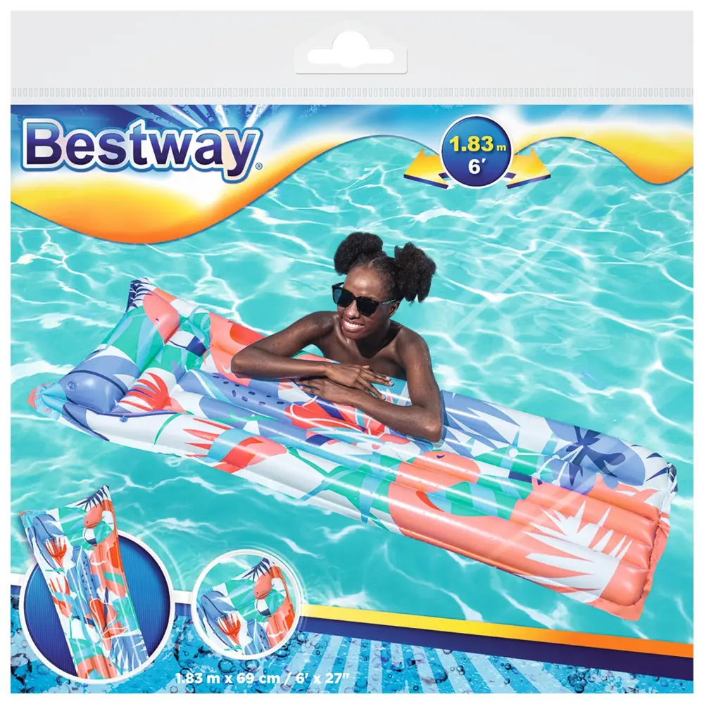 Фото 6 Матрас для плавания Bestway Яркий 183x69 см 44033 Фото 6 Матрас для плавания Bestway Яркий 183x69 см 44033