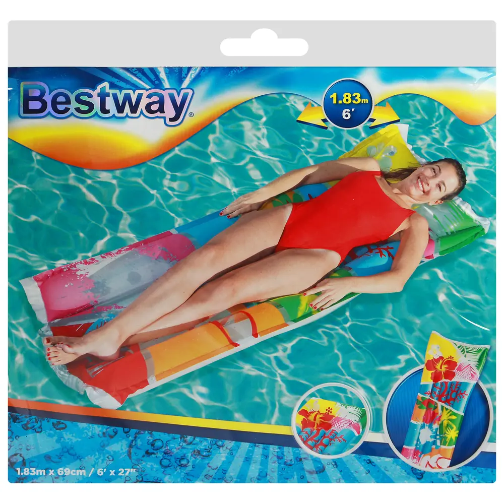 Фото 8 Матрас для плавания Bestway Яркий 183x69 см 44033 Фото 8 Матрас для плавания Bestway Яркий 183x69 см 44033