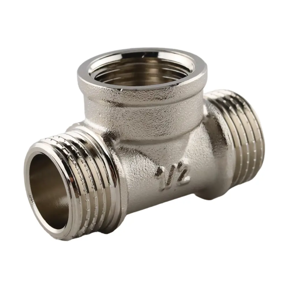 Фото 3 Тройник Aqualink 1/2"x1/2"x1/2" ВР-НР латунь k10850 Фото 3 Тройник Aqualink 1/2"x1/2"x1/2" ВР-НР латунь k10850