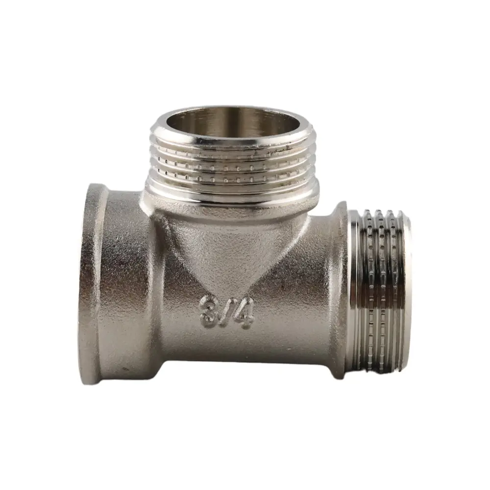 Фото 2 Тройник Aqualink 3/4"x3/4"x3/4" ВР-НР латунь k10997 Фото 2 Тройник Aqualink 3/4"x3/4"x3/4" ВР-НР латунь k10997
