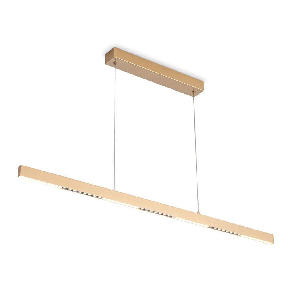 Фото Светильник подвесной светодиодный AMBRELLA LIGHT FL5833 Comfort 28 м² теплый белый свет цвет жёлтый золотой
