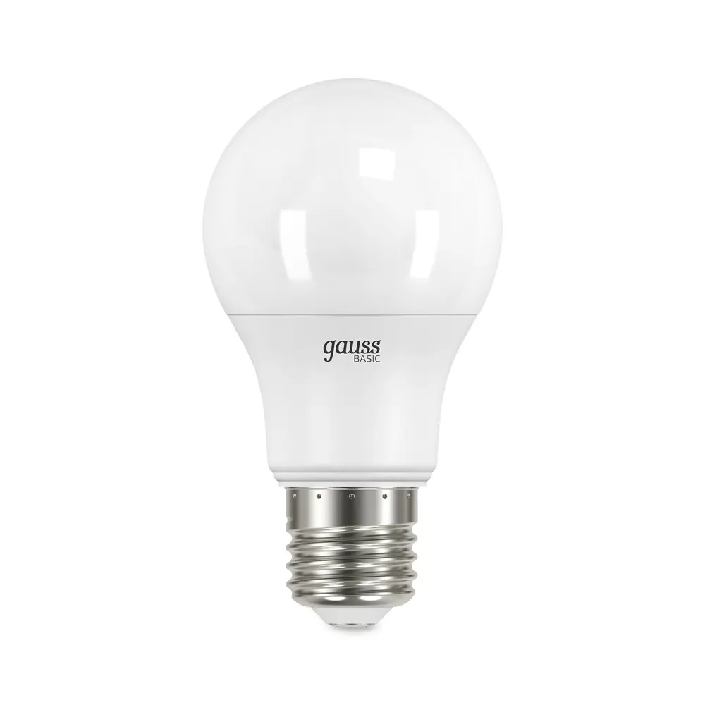 Фото 3 Набор ламп светодиодных Gauss Basic LED-M A60 7W 630lm 3000K Е27 теплый белый свет 10 шт Фото 3 Набор ламп светодиодных Gauss Basic LED-M A60 7W 630lm 3000K Е27 теплый белый свет 10 шт