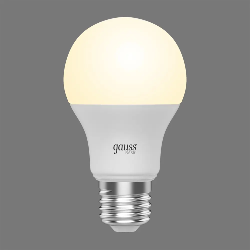 Фото 3 Набор ламп светодиодных Gauss Basic A60 11.5W 1060lm 3000K E27 теплый белый свет 10 шт Фото 3 Набор ламп светодиодных Gauss Basic A60 11.5W 1060lm 3000K E27 теплый белый свет 10 шт