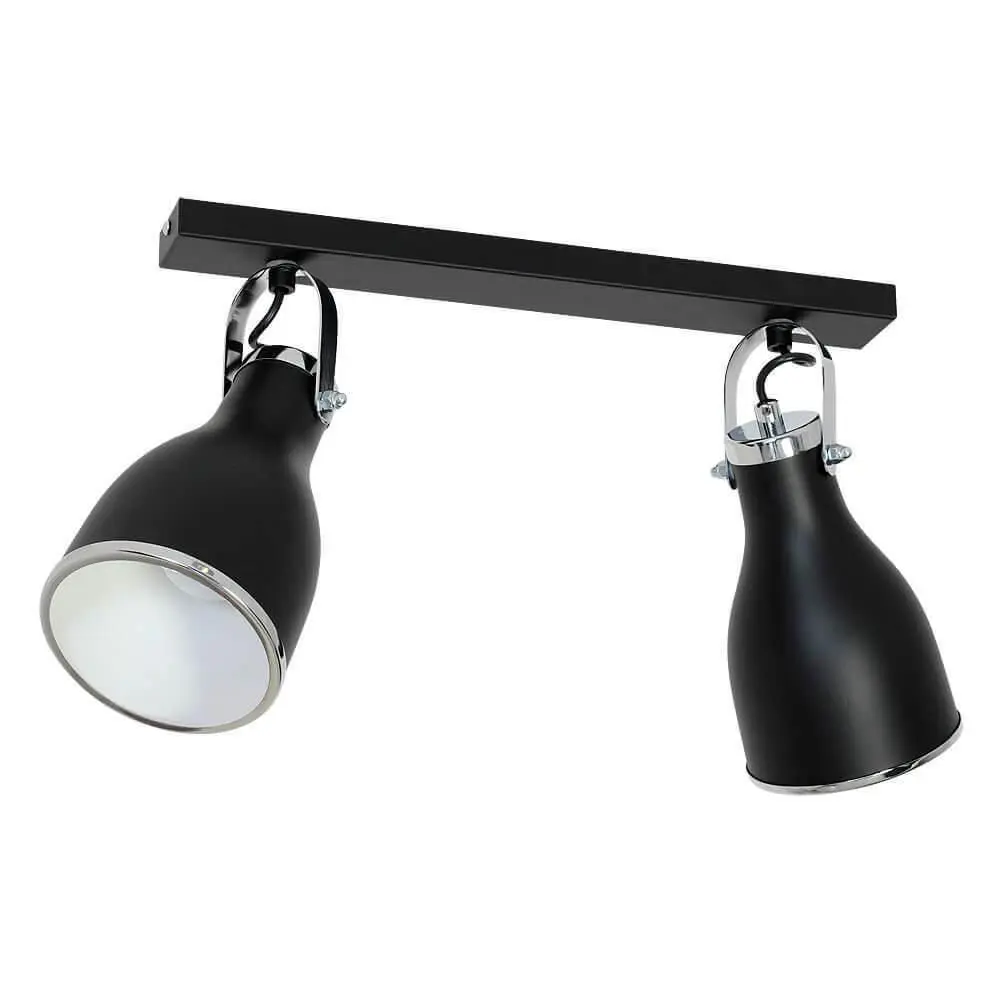 Фото Спот Luminex 7514 2 лампы 8 м² цвет черный Фото Спот Luminex 7514 2 лампы 8 м² цвет черный