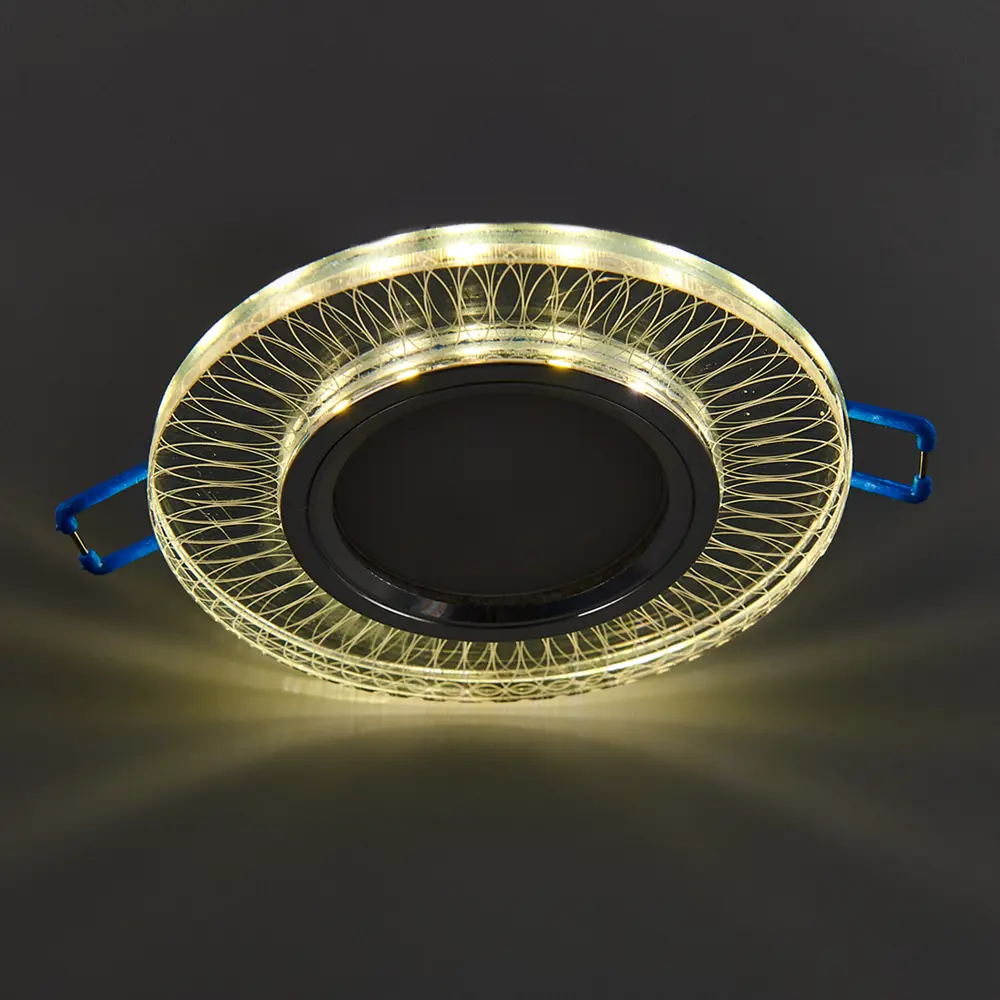 Фото 4 Светильник точечный встраиваемый DLS-L152 с LED-подсветкой под отверстие 65 мм, 1.7 м², цвет прозрачный