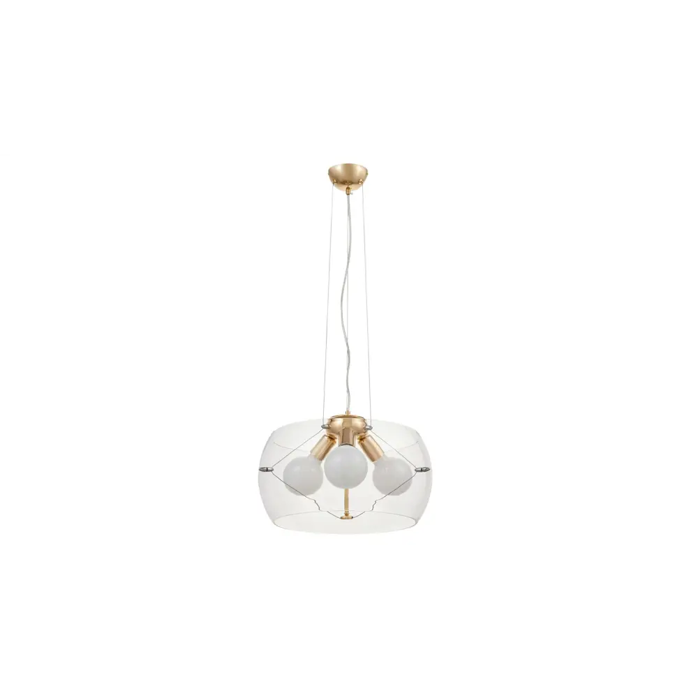 Фото Люстра подвесная светодиодная LUMINA DECO LDP 6018-400 PR+F.GD Globo 3 лампы 12 м² цвет золото Фото Люстра подвесная светодиодная LUMINA DECO LDP 6018-400 PR+F.GD Globo 3 лампы 12 м² цвет золото