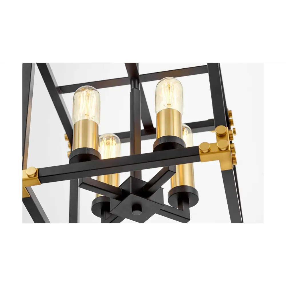 Фото 4 Люстра подвесная светодиодная LUMINA DECO LDP 1140-4 BK+MD Waldorf 4 лампы 16 м² цвет черный Фото 4 Люстра подвесная светодиодная LUMINA DECO LDP 1140-4 BK+MD Waldorf 4 лампы 16 м² цвет черный