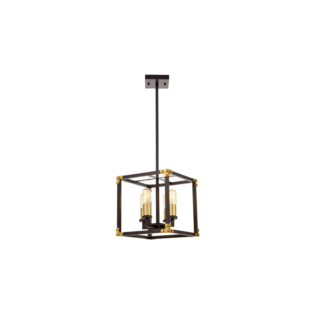 Фото 2 Люстра подвесная светодиодная LUMINA DECO LDP 1140-4 BK+MD Waldorf 4 лампы 16 м² цвет черный Фото 2 Люстра подвесная светодиодная LUMINA DECO LDP 1140-4 BK+MD Waldorf 4 лампы 16 м² цвет черный