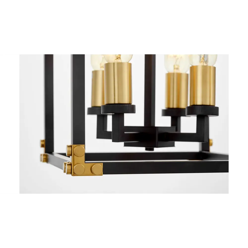 Фото 3 Люстра подвесная светодиодная LUMINA DECO LDP 1140-4 BK+MD Waldorf 4 лампы 16 м² цвет черный Фото 3 Люстра подвесная светодиодная LUMINA DECO LDP 1140-4 BK+MD Waldorf 4 лампы 16 м² цвет черный