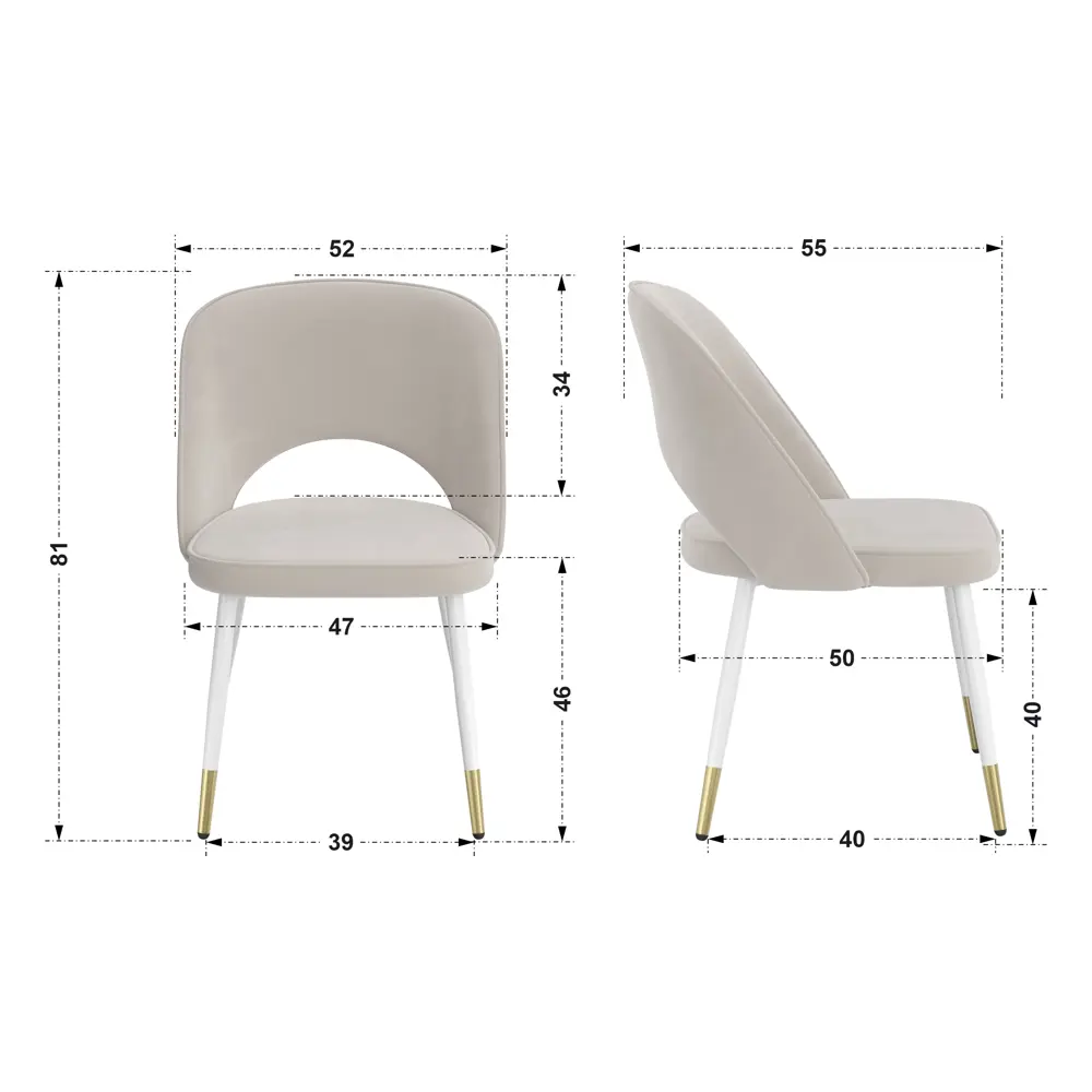 Фото 6 Кухонный стул Milavio Монако light 25Б/З 81x55x47 см ткань цвет светло-бежевый Фото 6 Кухонный стул Milavio Монако light 25Б/З 81x55x47 см ткань цвет светло-бежевый