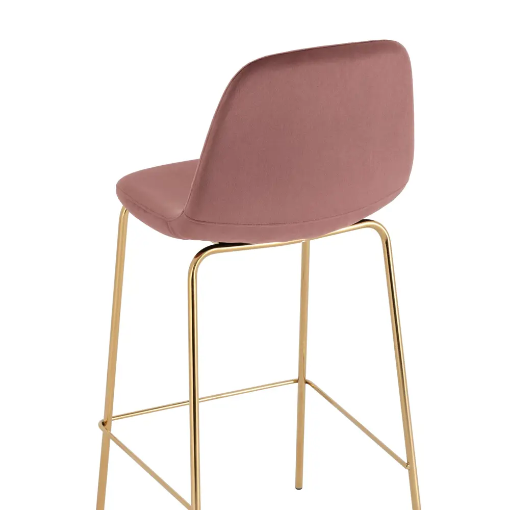 Фото 7 Барный стул Stool Group Валенсия sn 43x105x46 см цвет розовый/золотой Фото 7 Барный стул Stool Group Валенсия sn 43x105x46 см цвет розовый/золотой