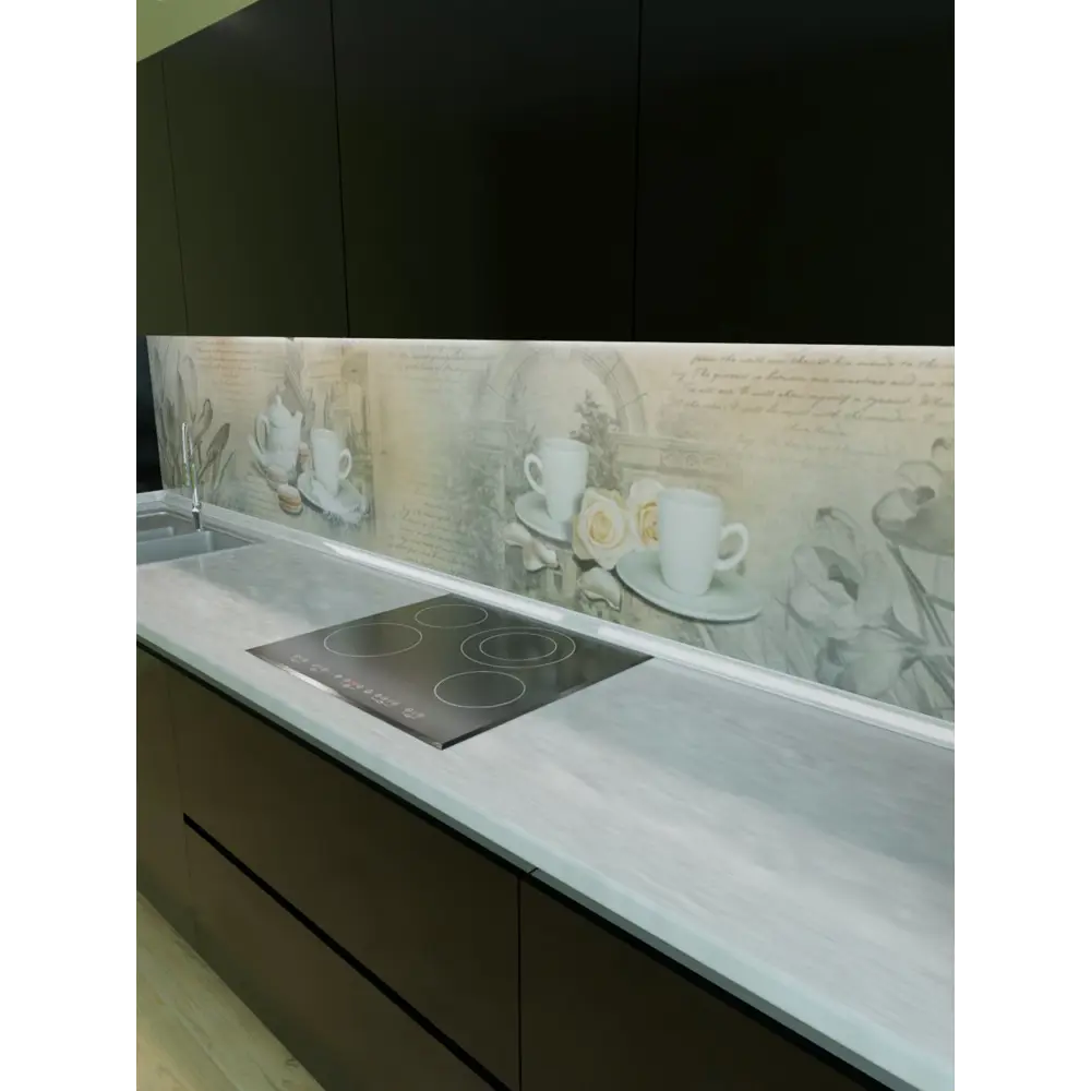 Фото 6 Декоративная кухонная панель Steindorf Белый чай 300x60x1.3 см ПВХ цвет бежевый Фото 6 Декоративная кухонная панель Steindorf Белый чай 300x60x1.3 см ПВХ цвет бежевый