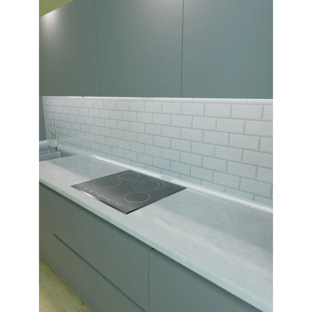 Фото 3 Декоративная кухонная панель Steindorf Бельканто 300x60x1 см ПВХ цвет белый Фото 3 Декоративная кухонная панель Steindorf Бельканто 300x60x1 см ПВХ цвет белый