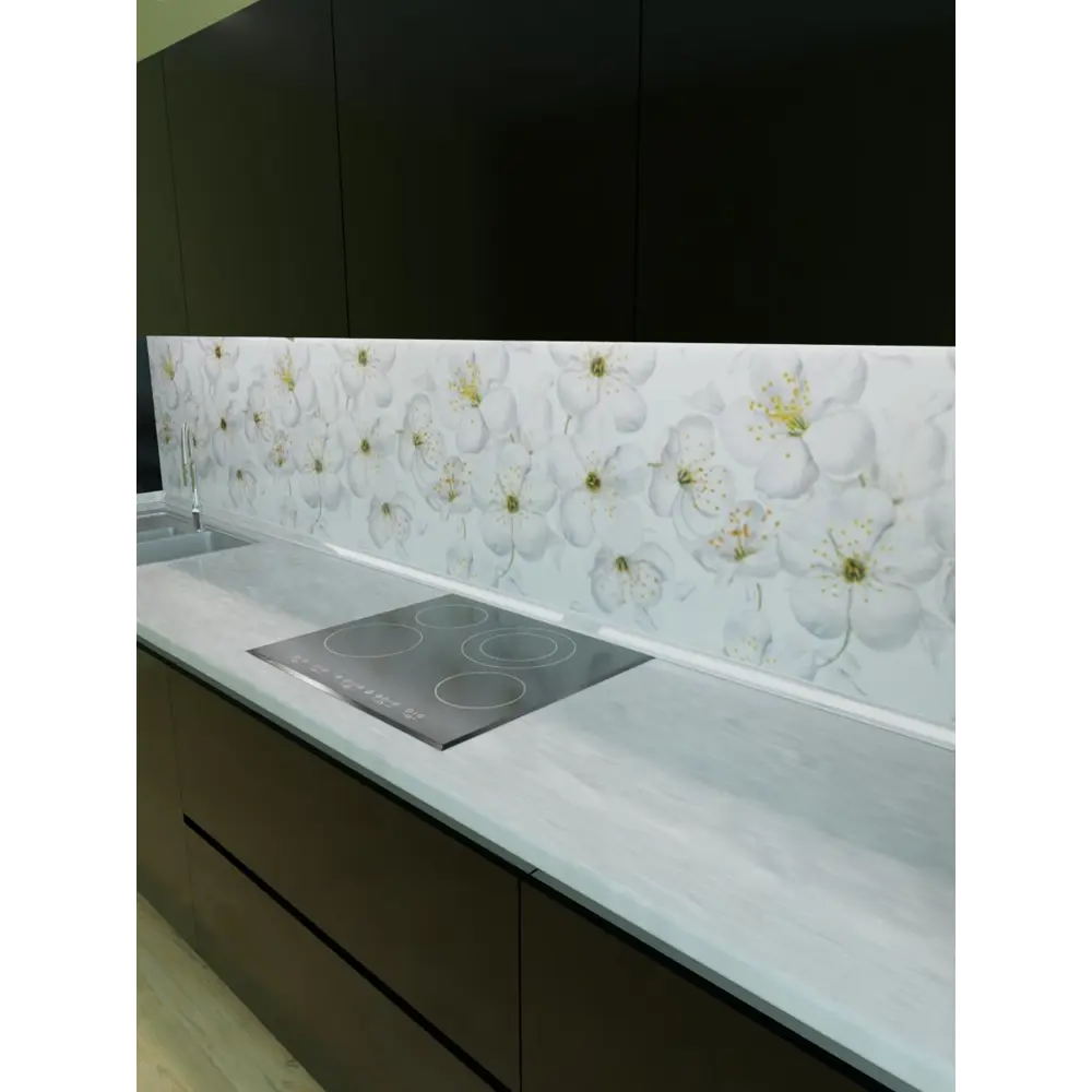 Фото 5 Декоративная кухонная панель Steindorf Яблоневый цвет 300x60x1 см ПВХ цвет белый Фото 5 Декоративная кухонная панель Steindorf Яблоневый цвет 300x60x1 см ПВХ цвет белый