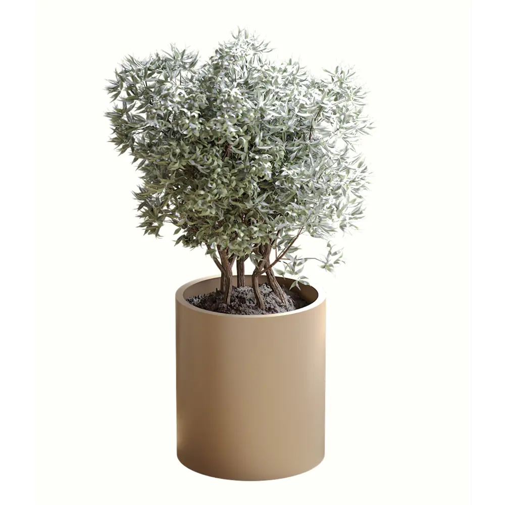 Фото Кашпо Luxsteel/ Tempache 40 см 46 см 57 л сталь бежевый