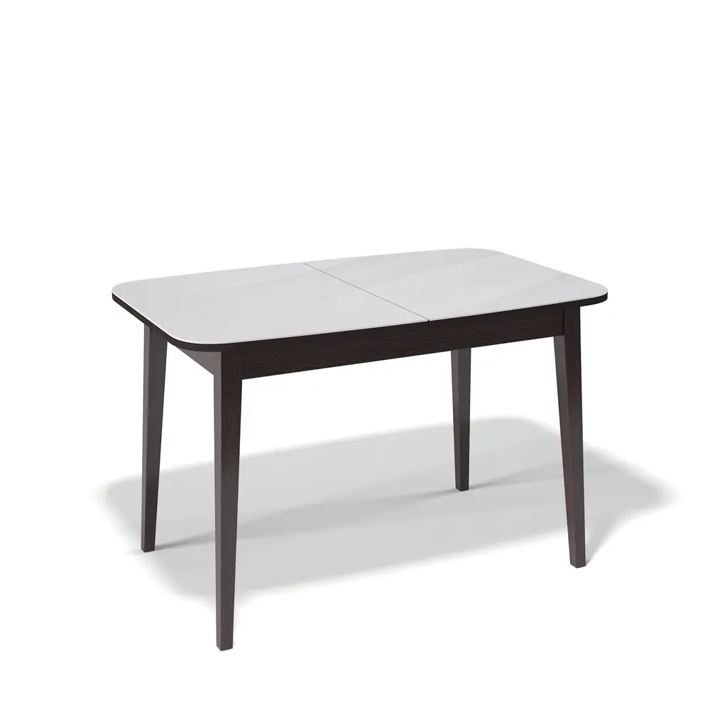Фото Кухонный стол прямоугольный Kenner 330743 120-160x120x76 см ЛДСП цвет белый/венге Фото Кухонный стол прямоугольный Kenner 330743 120-160x120x76 см ЛДСП цвет белый/венге