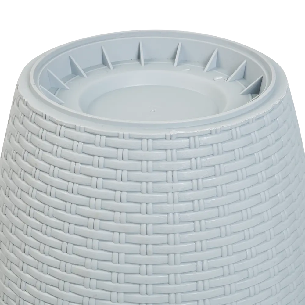 Фото 4 Кашпо для цветов Ingreen Rattan ø32.8 см v20 л пластик серый Фото 4 Кашпо для цветов Ingreen Rattan ø32.8 см v20 л пластик серый