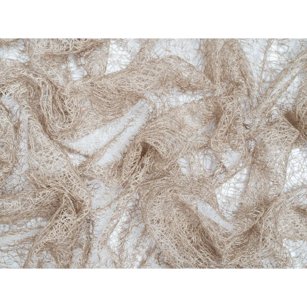 Фото 4 Ткань на отрез для шитья тюля паутинка 300x290 см цвет кофейный Фото 4 Ткань на отрез для шитья тюля паутинка 300x290 см цвет кофейный