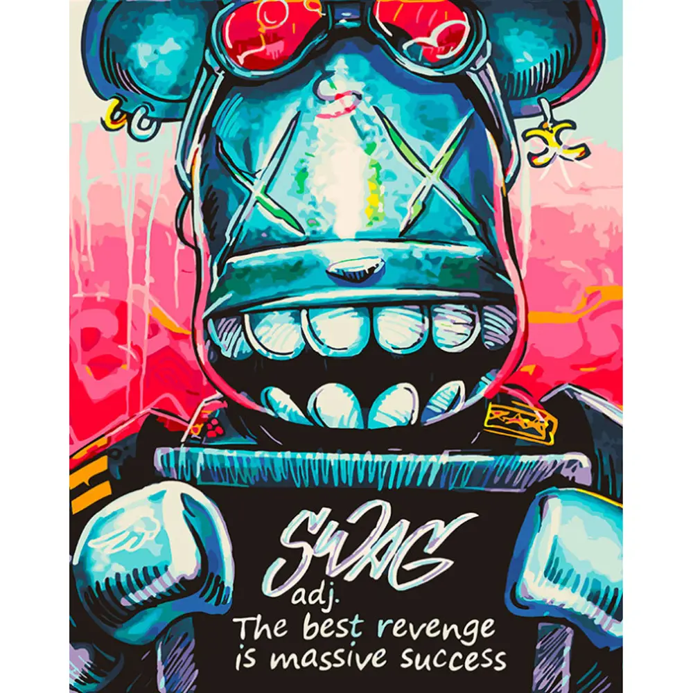 Фото Картина по номерам 40x50 см Street Art Крутость