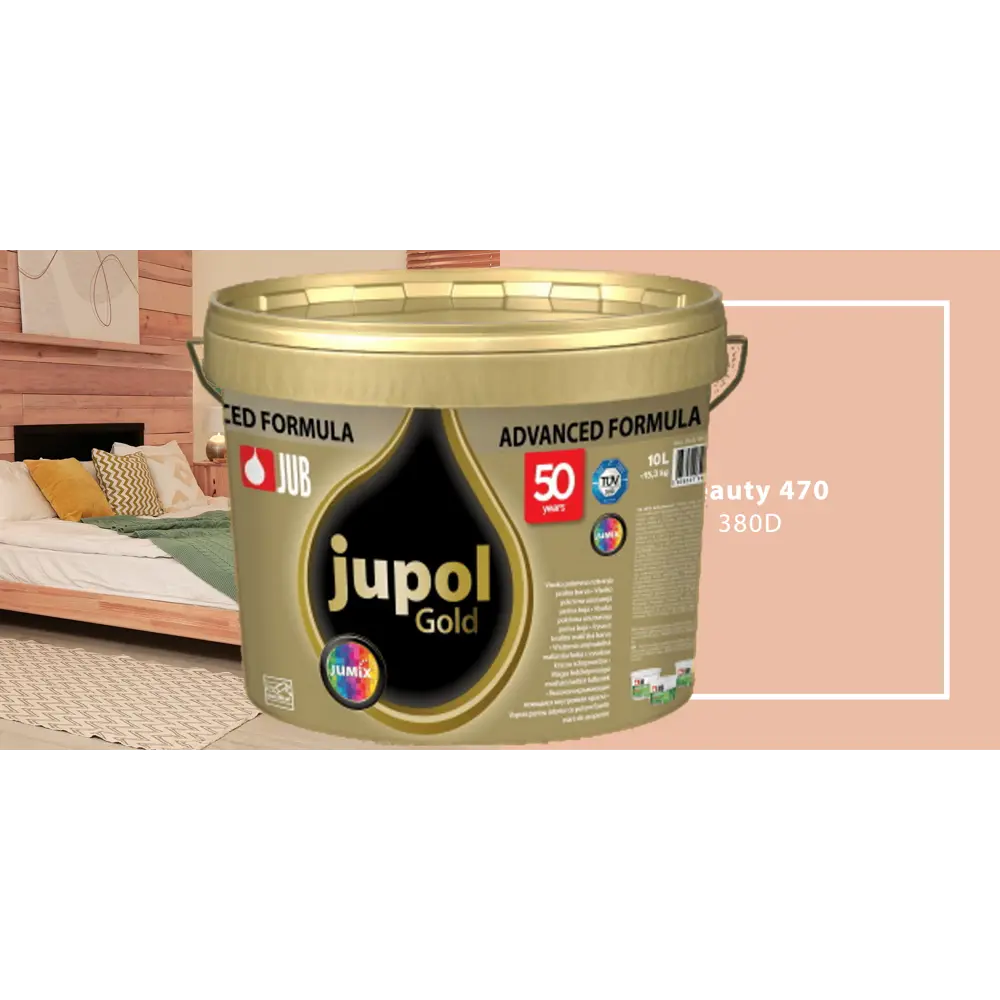 Фото Краска для внутренних покрытий JUB 1009809-380D JUPOL GOLD цвет оранжевый 5 л Фото Краска для внутренних покрытий JUB 1009809-380D JUPOL GOLD цвет оранжевый 5 л