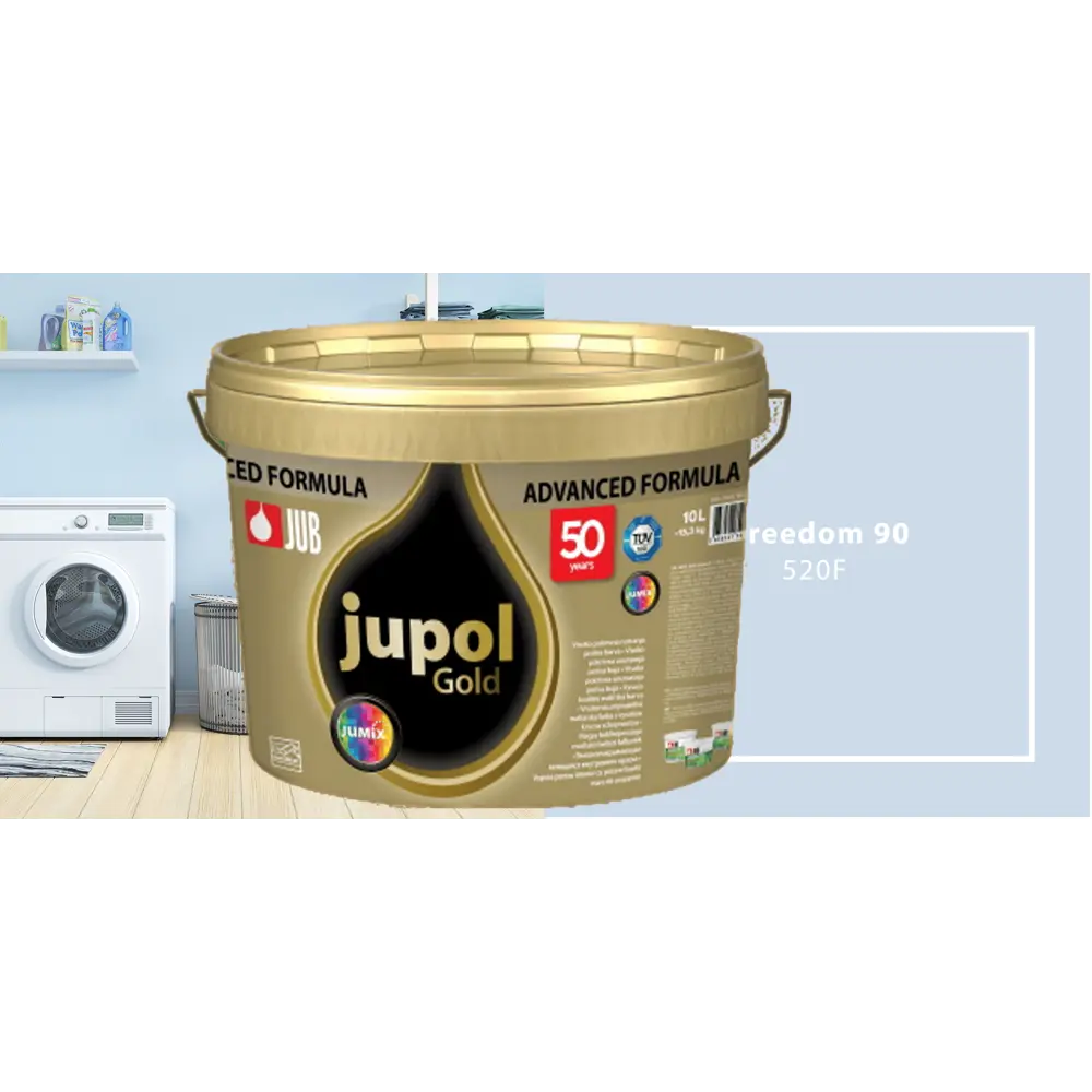 Фото Краска для внутренних покрытий JUB 1009812-520F JUPOL GOLD цвет синий 10 л Фото Краска для внутренних покрытий JUB 1009812-520F JUPOL GOLD цвет синий 10 л