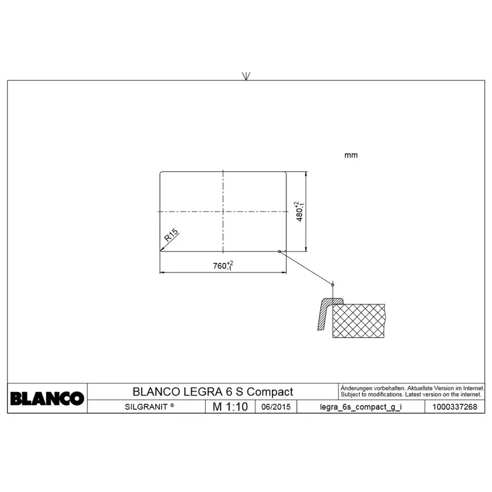 Фото 5 Врезная мойка Blanco 521307 50x78x19 см искусственный камень цвет кофе Фото 5 Врезная мойка Blanco 521307 50x78x19 см искусственный камень цвет кофе