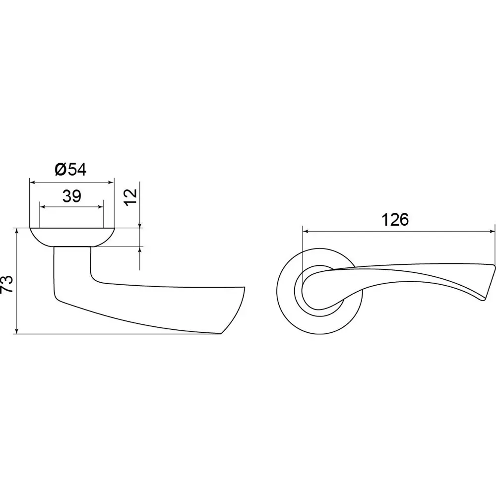 Фото 2 Ручка Punto Crona TL SN/CP-3 матовый никель/хром