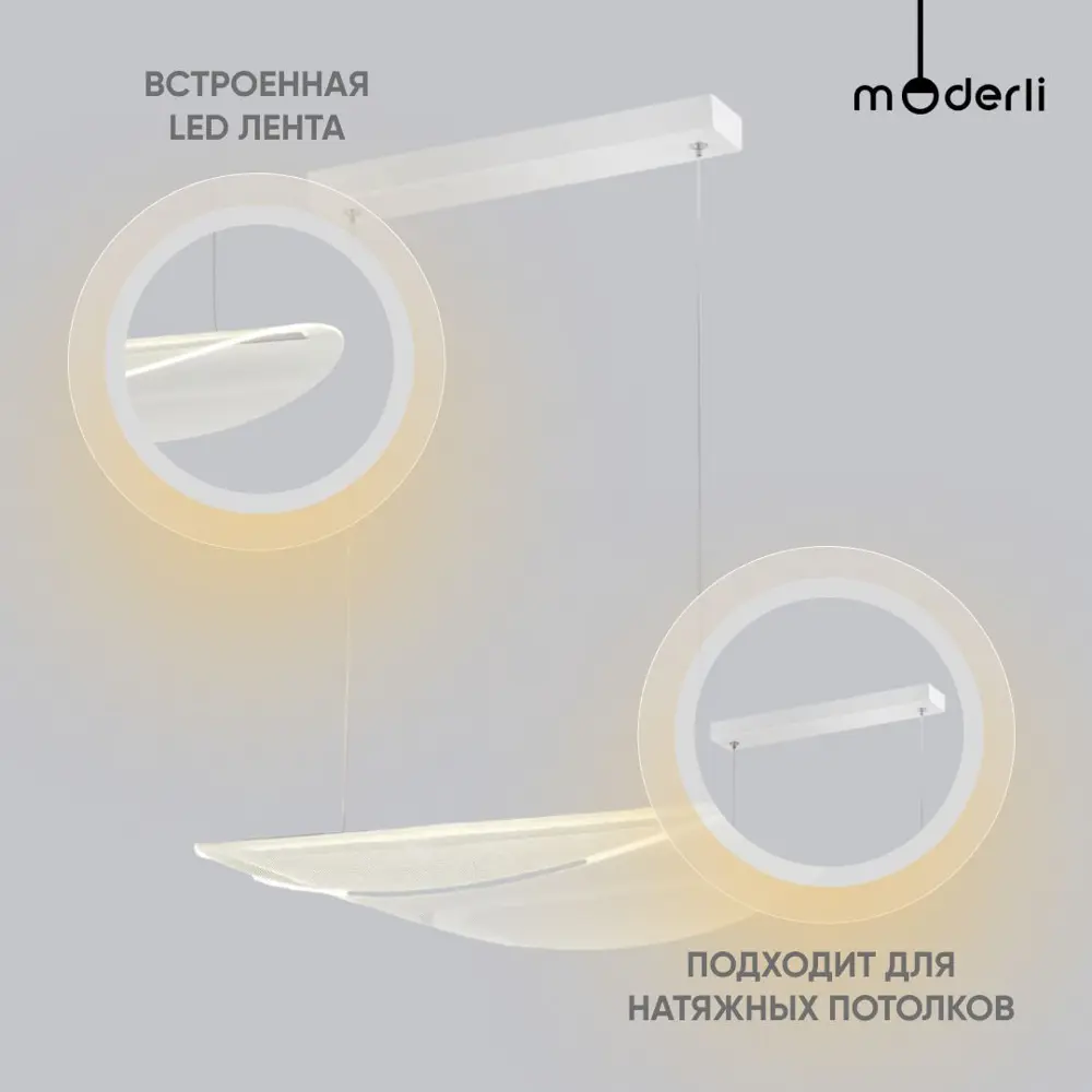 Фото 2 Светильник настенно-потолочный светодиодный MODERLI V10422-PL Napoli 12 м² нейтральный белый свет цвет белый Фото 2 Светильник настенно-потолочный светодиодный MODERLI V10422-PL Napoli 12 м² нейтральный белый свет цвет белый