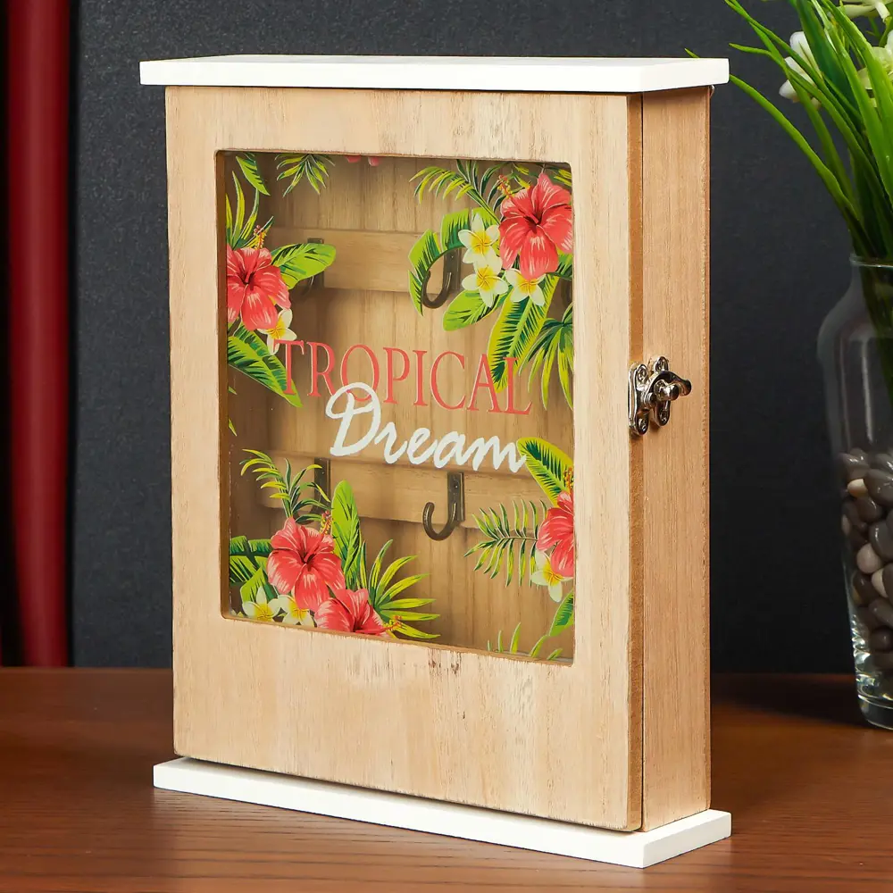 Фото 2 Ключница Simaland 6 крючков "Цветущие джунгли" 25.5x5.3x20.5 см Фото 2 Ключница Simaland 6 крючков "Цветущие джунгли" 25.5x5.3x20.5 см