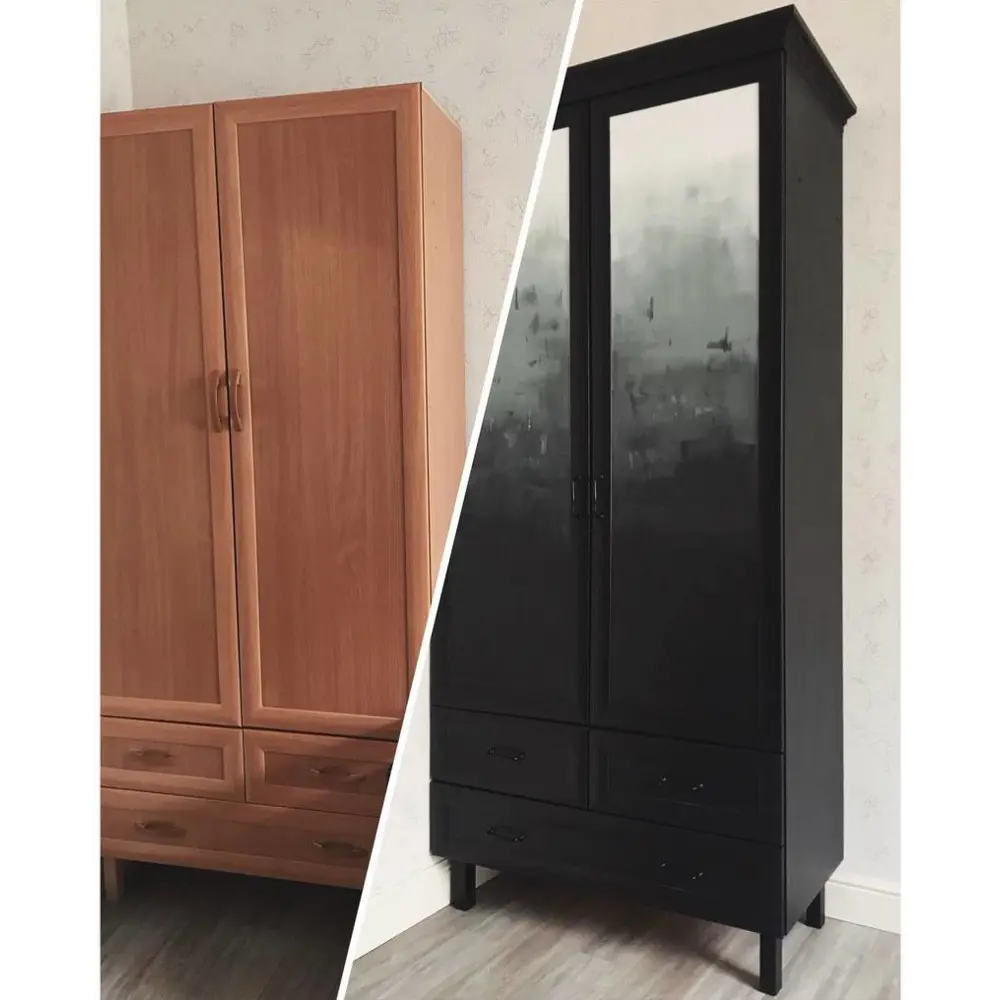 Фото 11 Краска для мебели меловая ATURI DESIGN Mia Меловой бархат цвет черный 400 г х 2 шт Фото 11 Краска для мебели меловая ATURI DESIGN Mia Меловой бархат цвет черный 400 г х 2 шт
