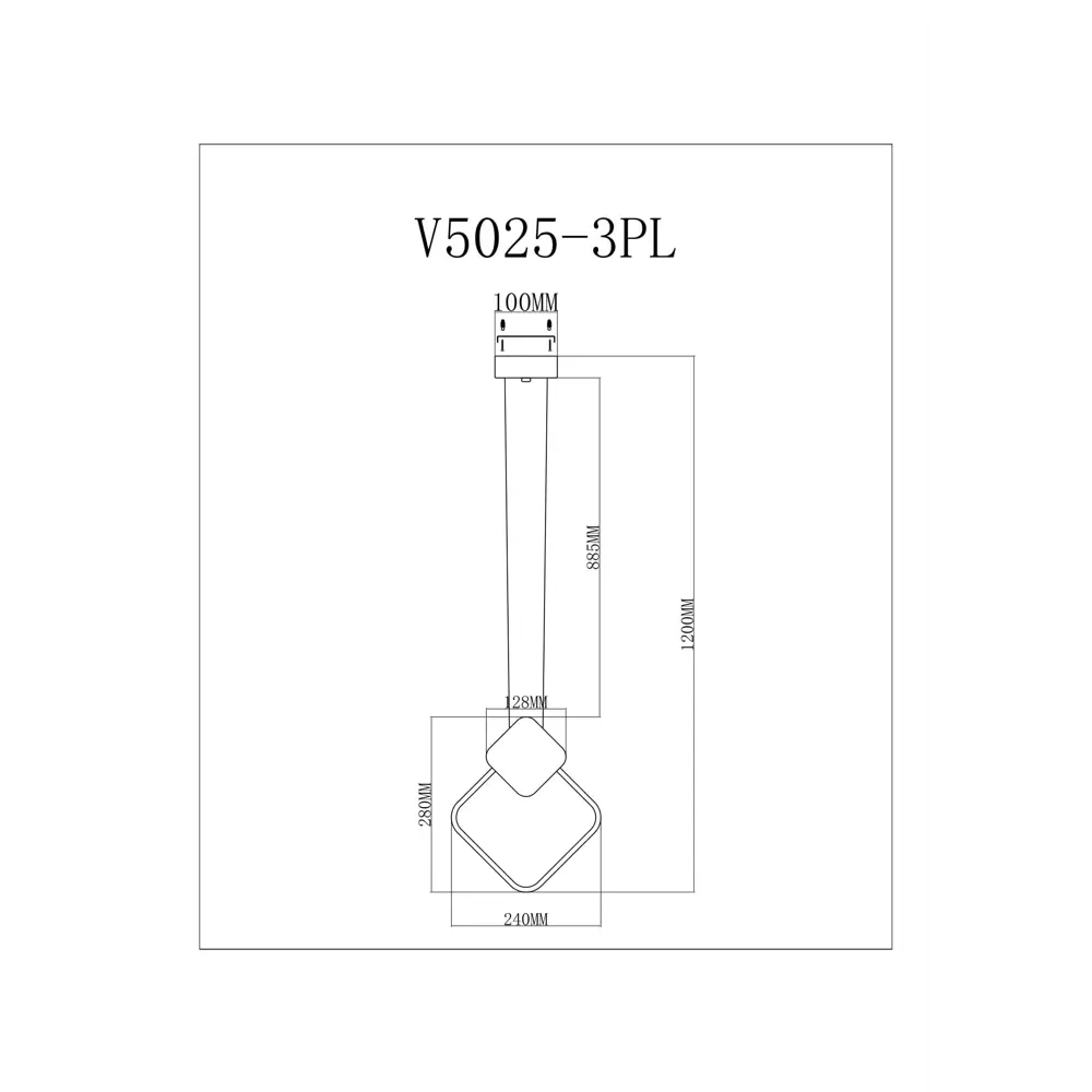 Фото 2 Светильник подвесной светодиодный MODERLI Store V5025-3PL 6 м² нейтральный белый свет цвет черный